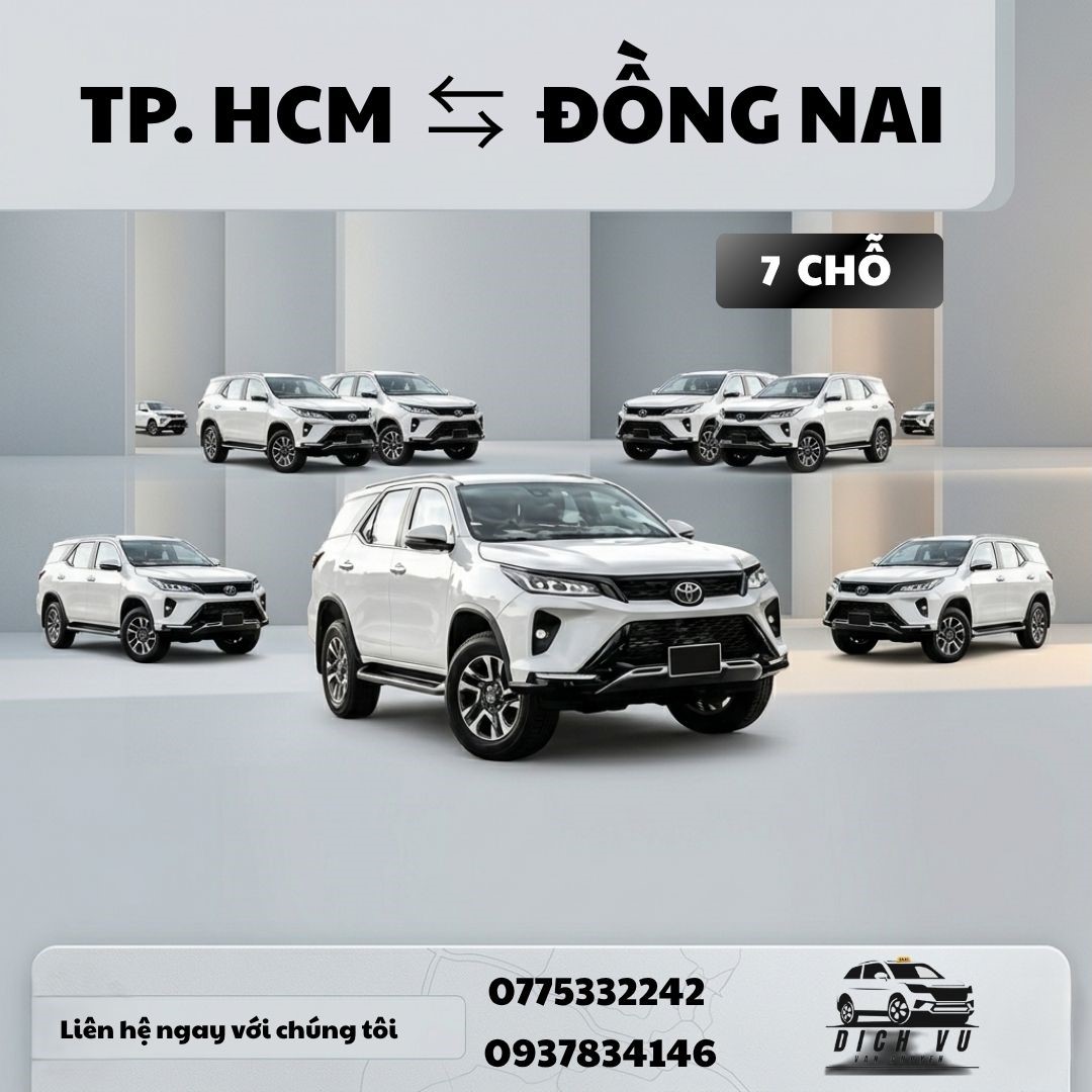 Đặt xe Đồng Nai 7 chỗ