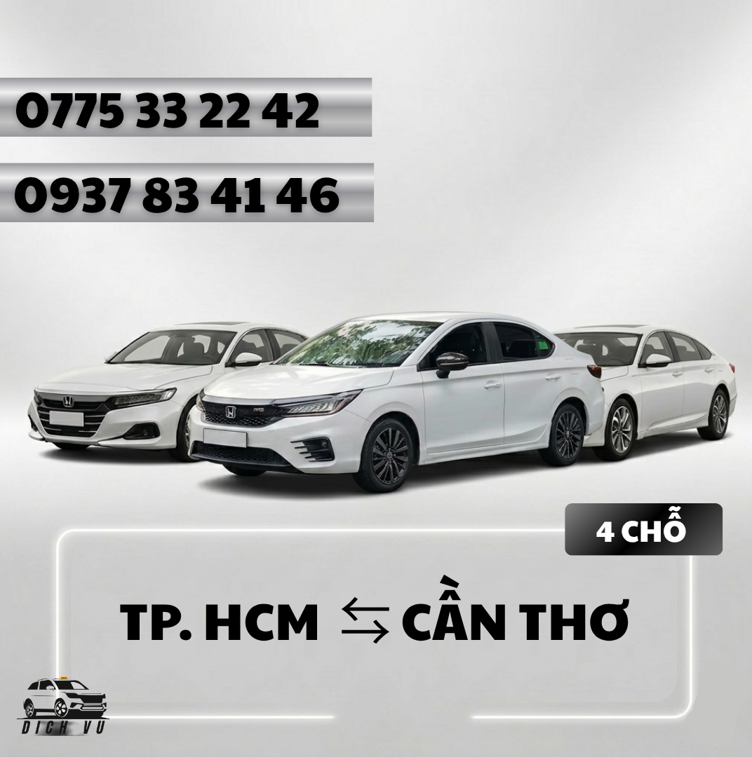Đặt xe Cần Thơ 4 chỗ