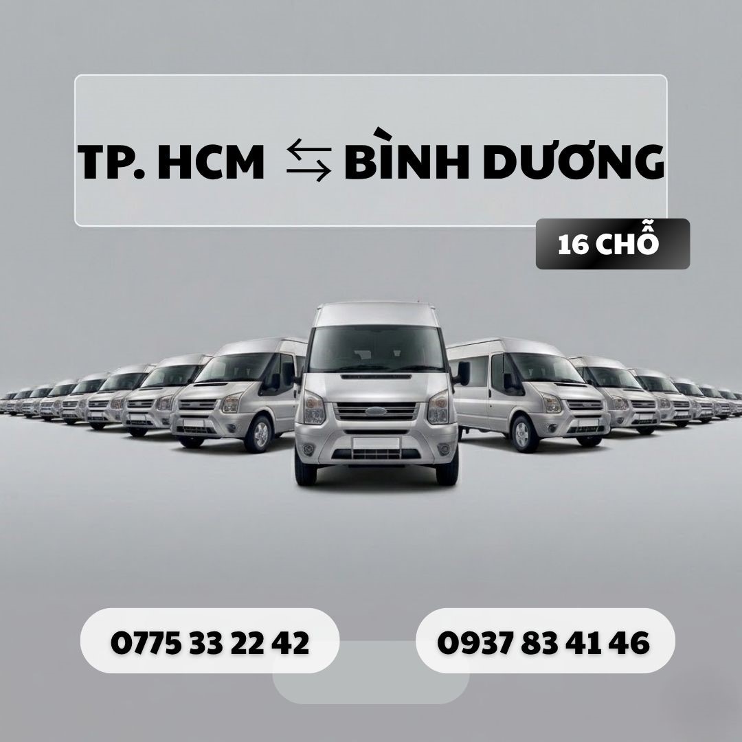 Đặt xe Bình Dương 16 chỗ