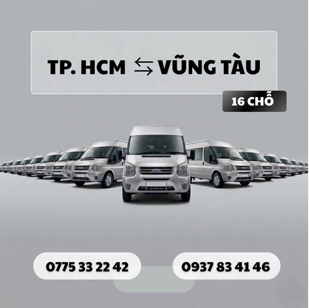 Đặt xe Vũng Tàu 16 chỗ